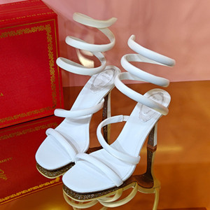 rene caovilla cleopatra leather sandal 105 shoes
